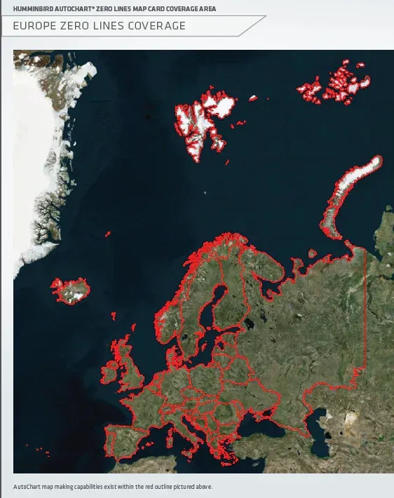 Humminbird ZeroLine AutoChart Europe kortti - Happy Angler