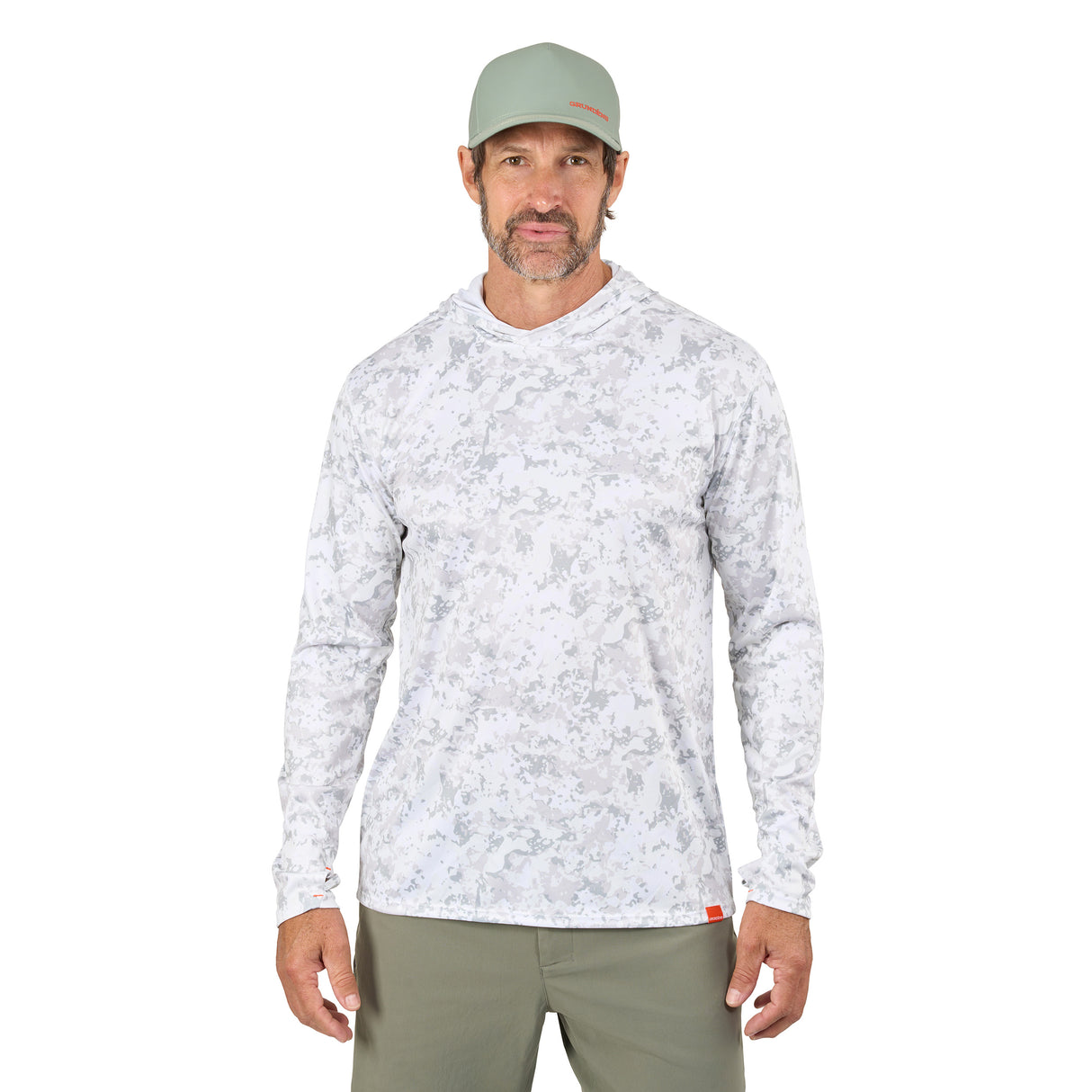 Grundens Tough Sun Masked Hoodie UPF50+ Fishing Shirt