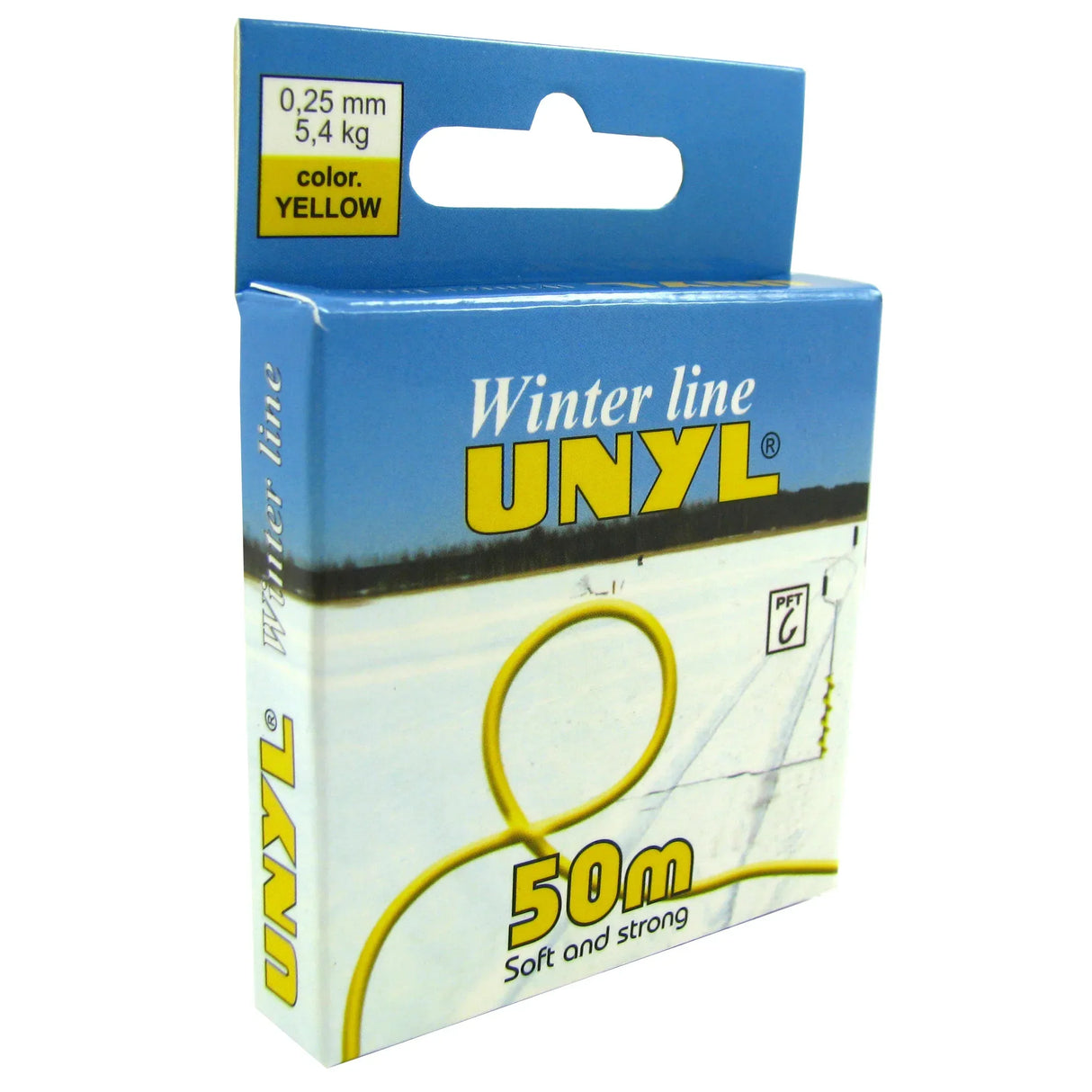 Unyl Winter 50 m keltainen monofiilisiima - Happy Angler
