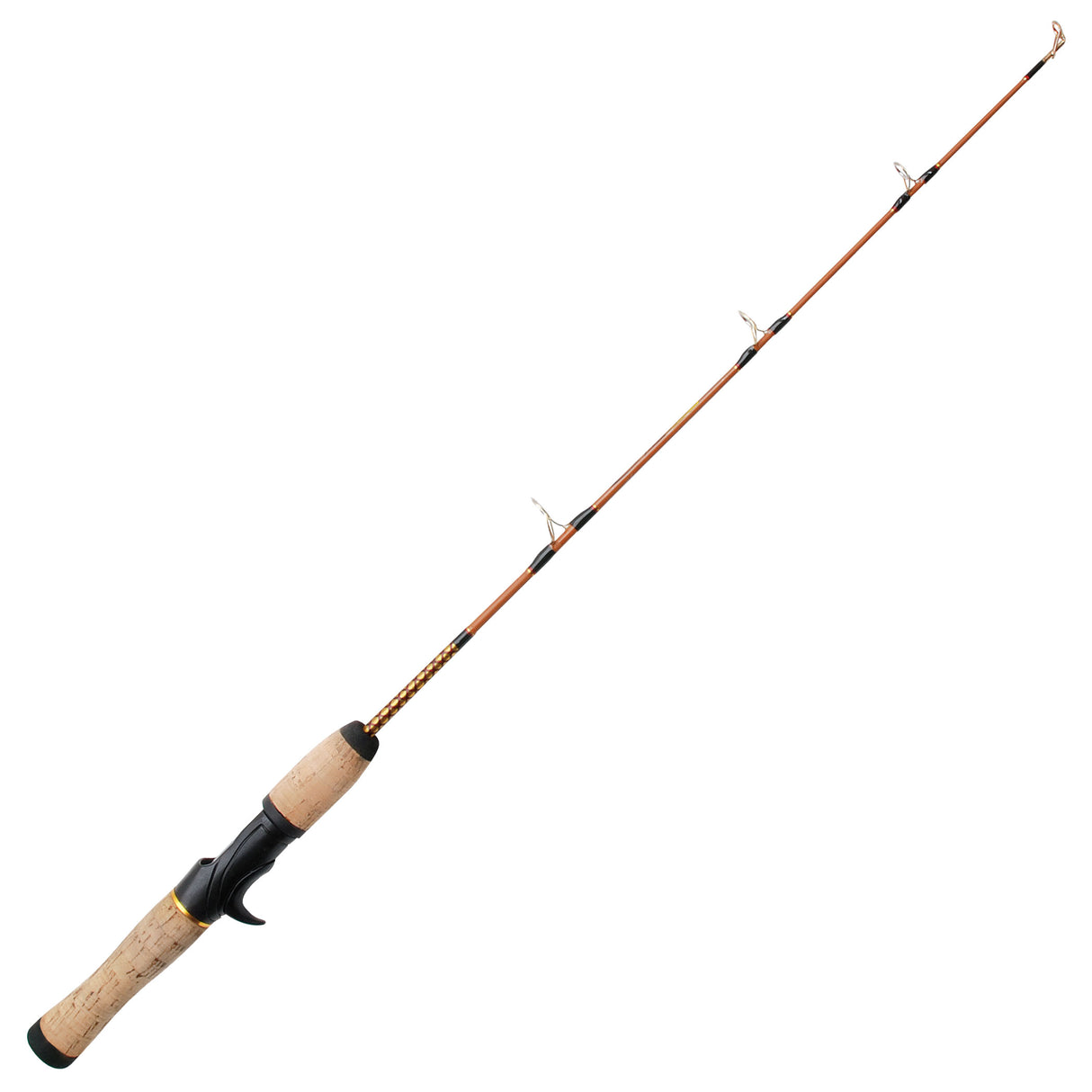 Patriot Mustard Ice Fishing Rod for Baitcasting Reel 75 cm