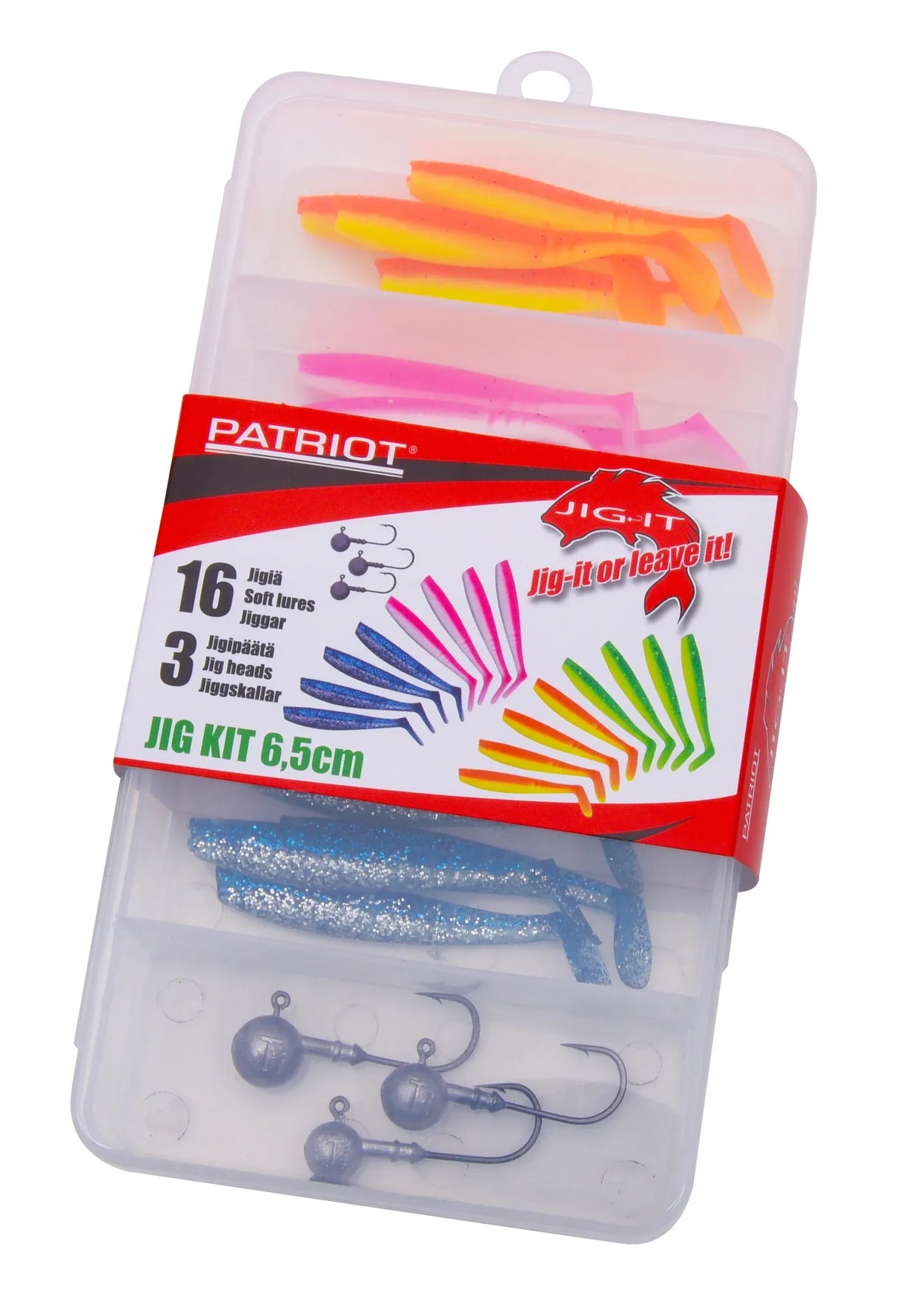 Patriot Jig-It 6,5 cm jigilajitelma 16+3 kpl/pkt - Happy Angler