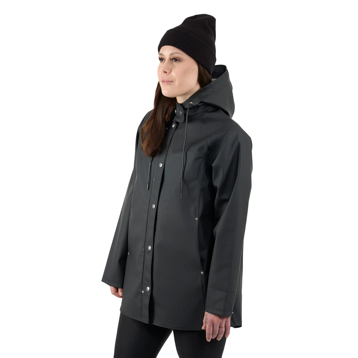 Grundens 1926 Regnkläder Coat Black naisten sadetakki - Happy Angler