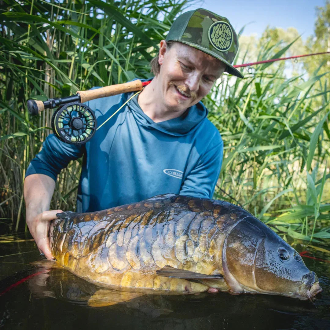Vision Bamboo Bug & UV Hoodie Stone Blue huppari - Happy Angler