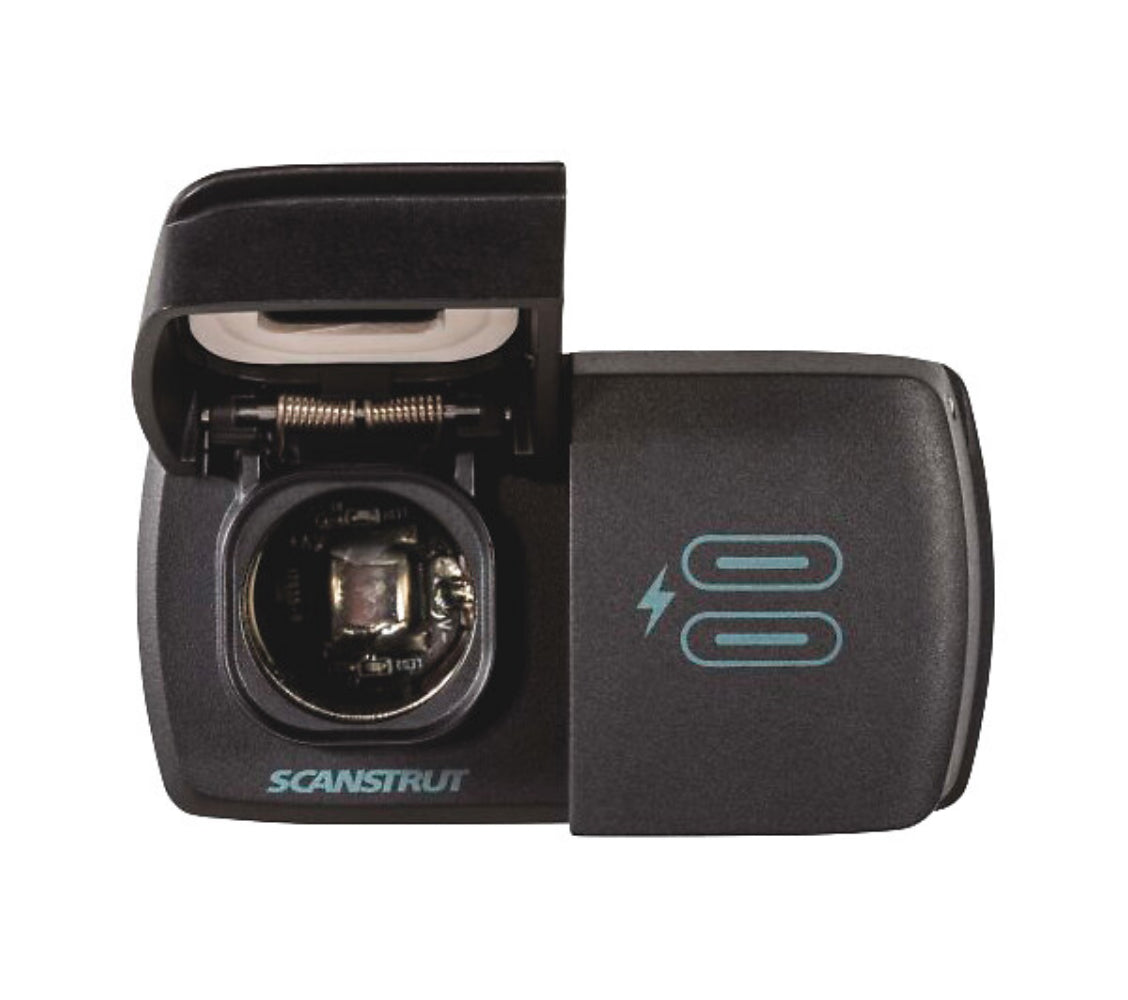Scanstrut Flip Pro DUO USB-C laturi + 12V pistoke