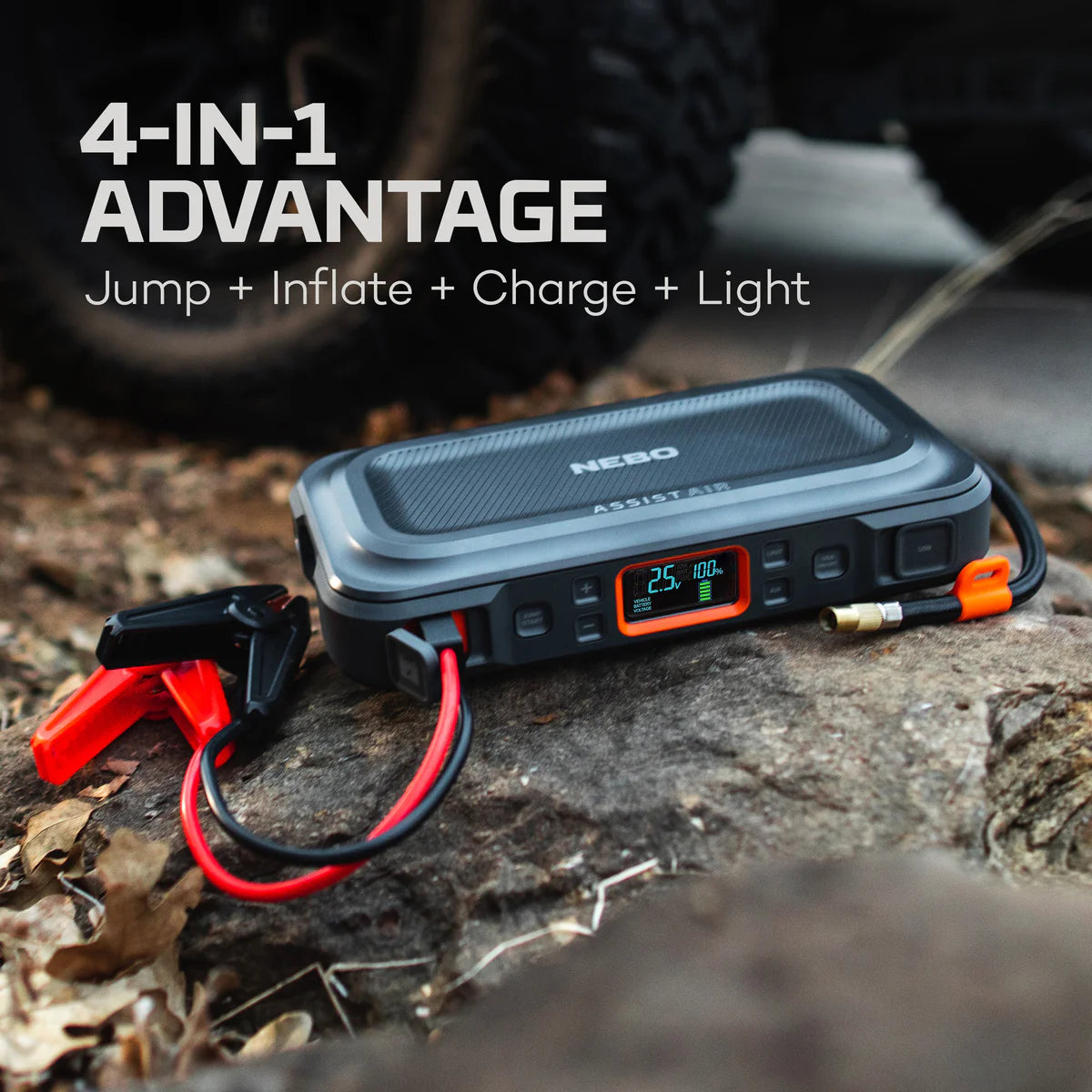 NEBO Assist Air Jump Starter + Powerbank + Compressor