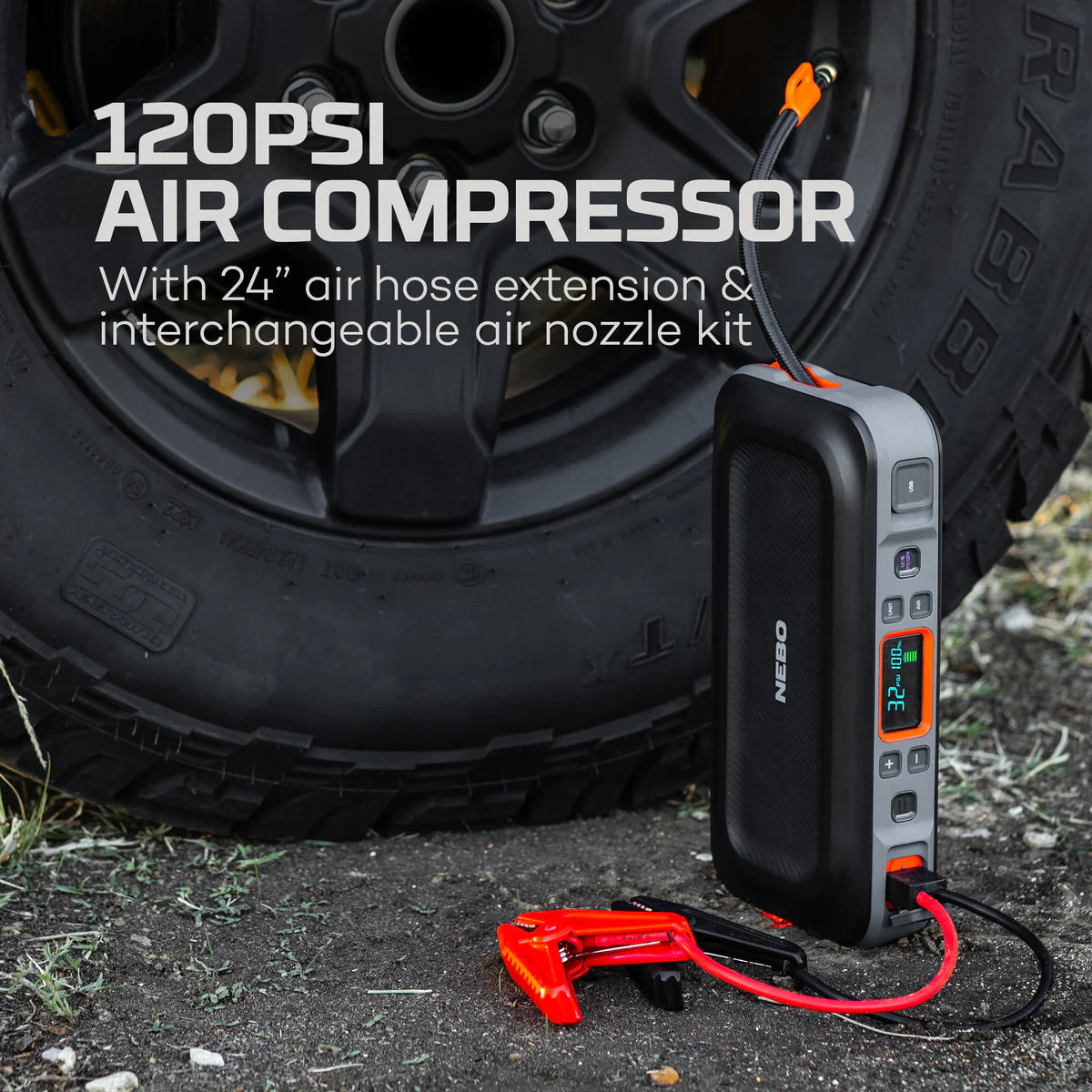 NEBO Assist Air Jump Starter + Powerbank + Compressor