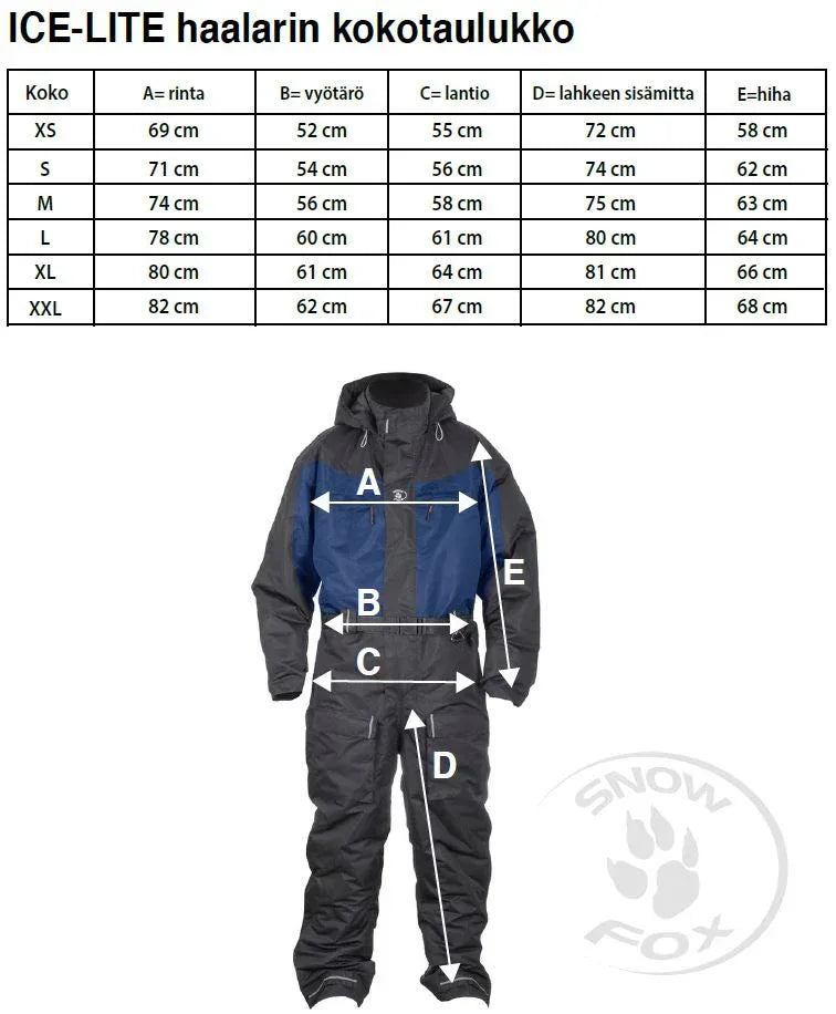 Snow Fox Ice lämpöhaalari musta-sininen - Happy Angler