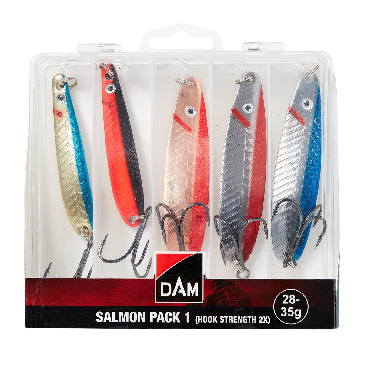 DAM Salmon Pack 28-35 g Spoon Lure Assortment 5-Pack