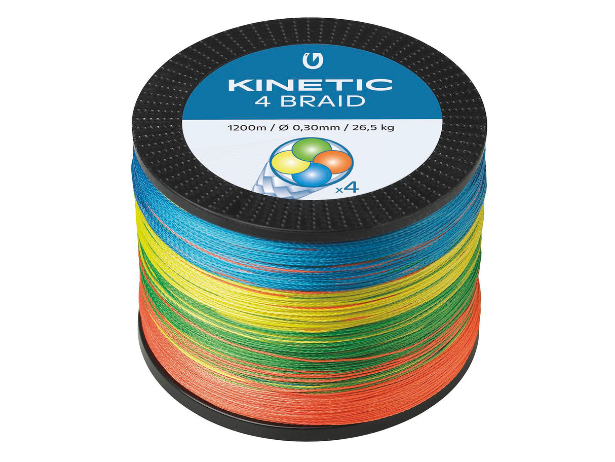 Kinetic 4 Braid Multicolor 1200 m Braided Line