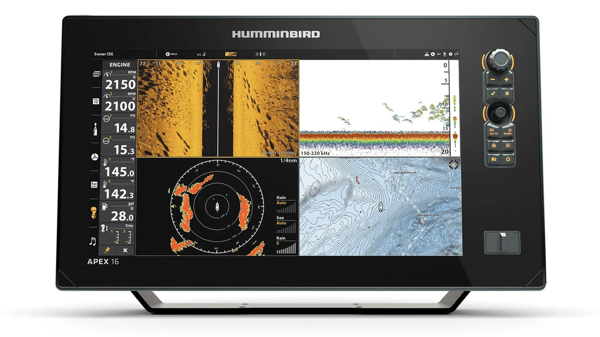 Humminbird APEX 16 MEGA SI+ yhdistelmälaite (ei anturia) - Happy Angler