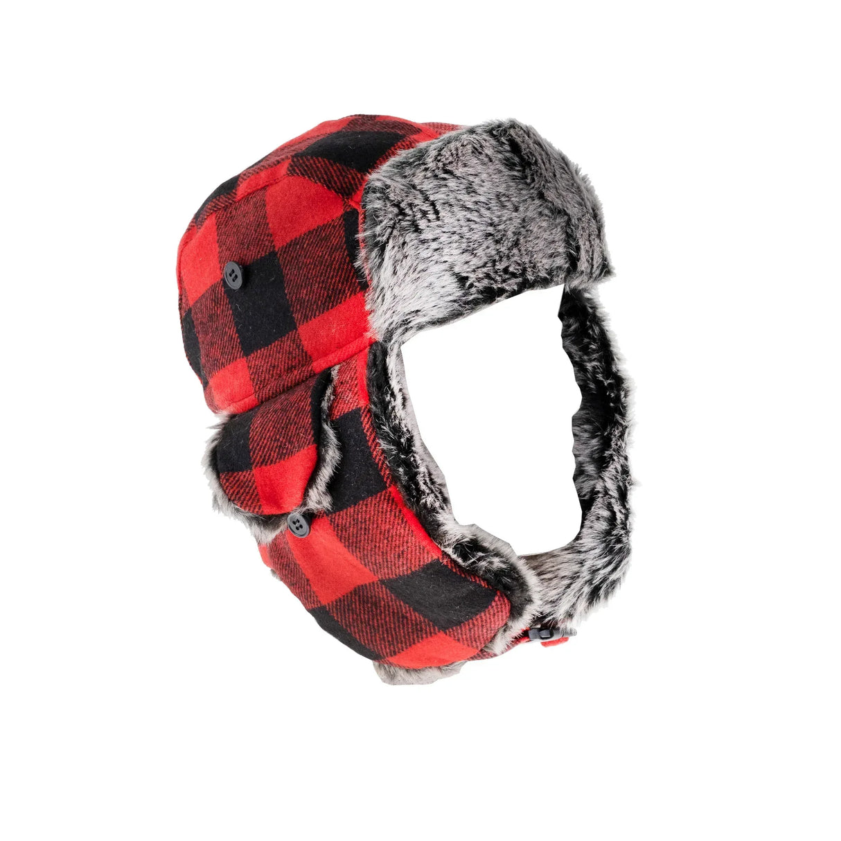 Snow Fox Lumberjack karvahattu punainen - Happy Angler