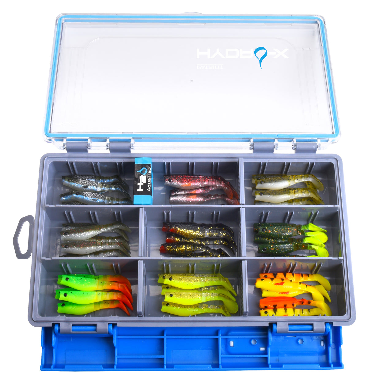 Patriot Baitfish Flex 7.5 cm Jig Assortment 36 pcs + Patriot Hydro-X Lure Box
