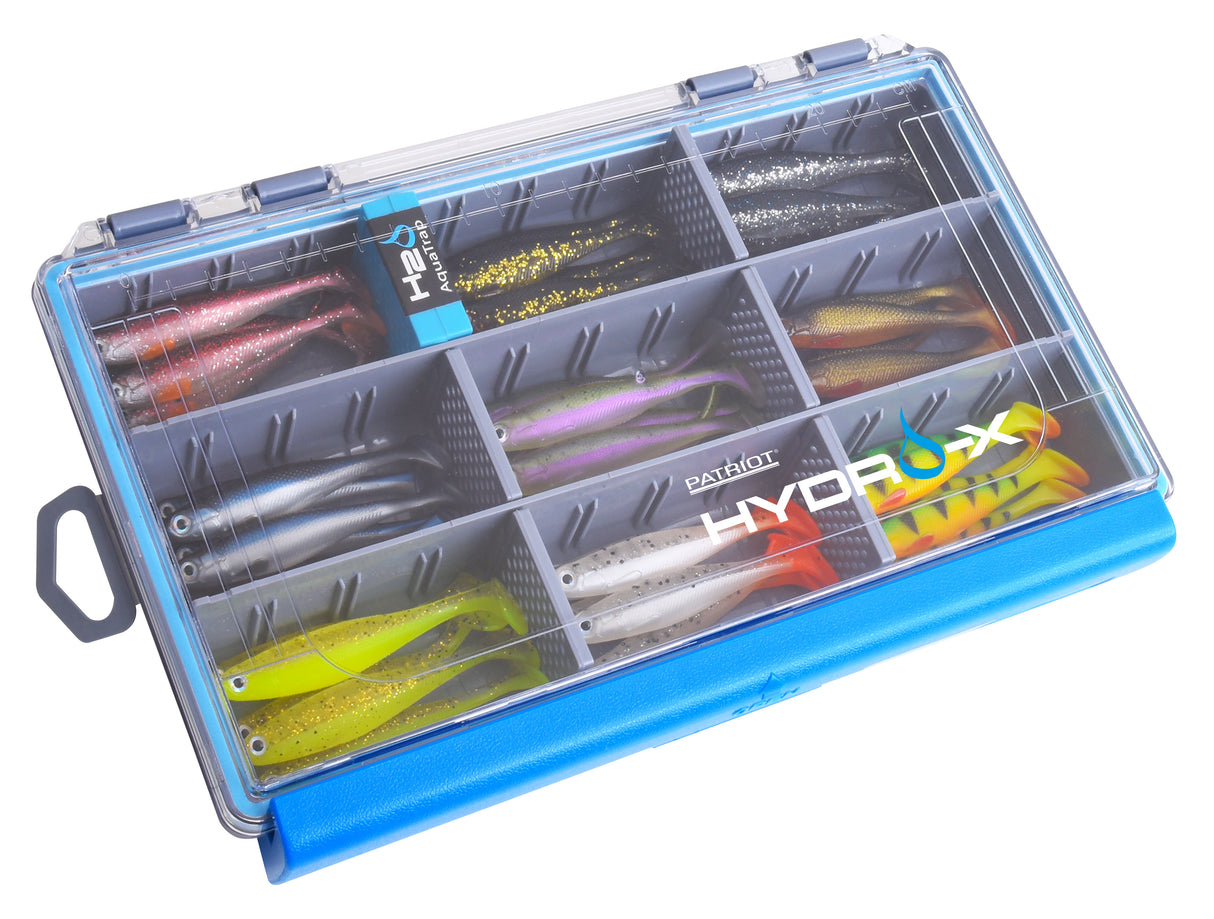 Patriot Baitfish Slim 10 cm Jig Assortment 36 pcs + Patriot Hydro-X Lure Box