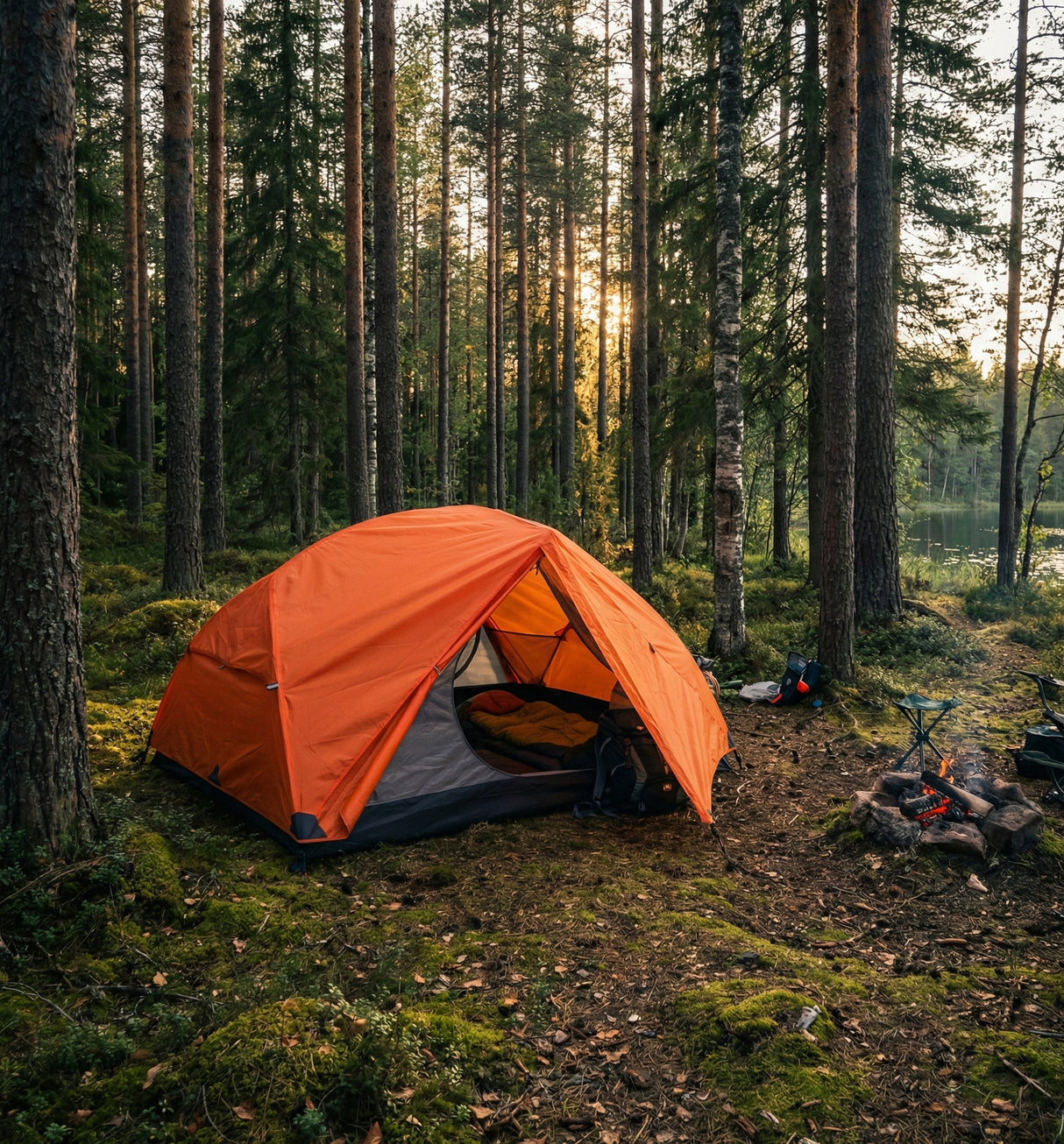 Retki Kupoliteltta 2 hlö oranssi
