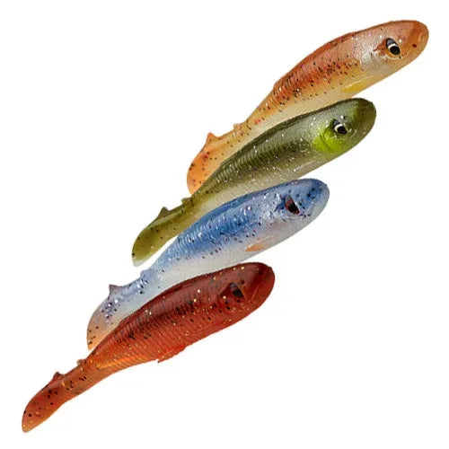 Savage Gear Slender Scoop Shad Clear Water Mix 9 cm 4 kpl/pkt - Happy Angler