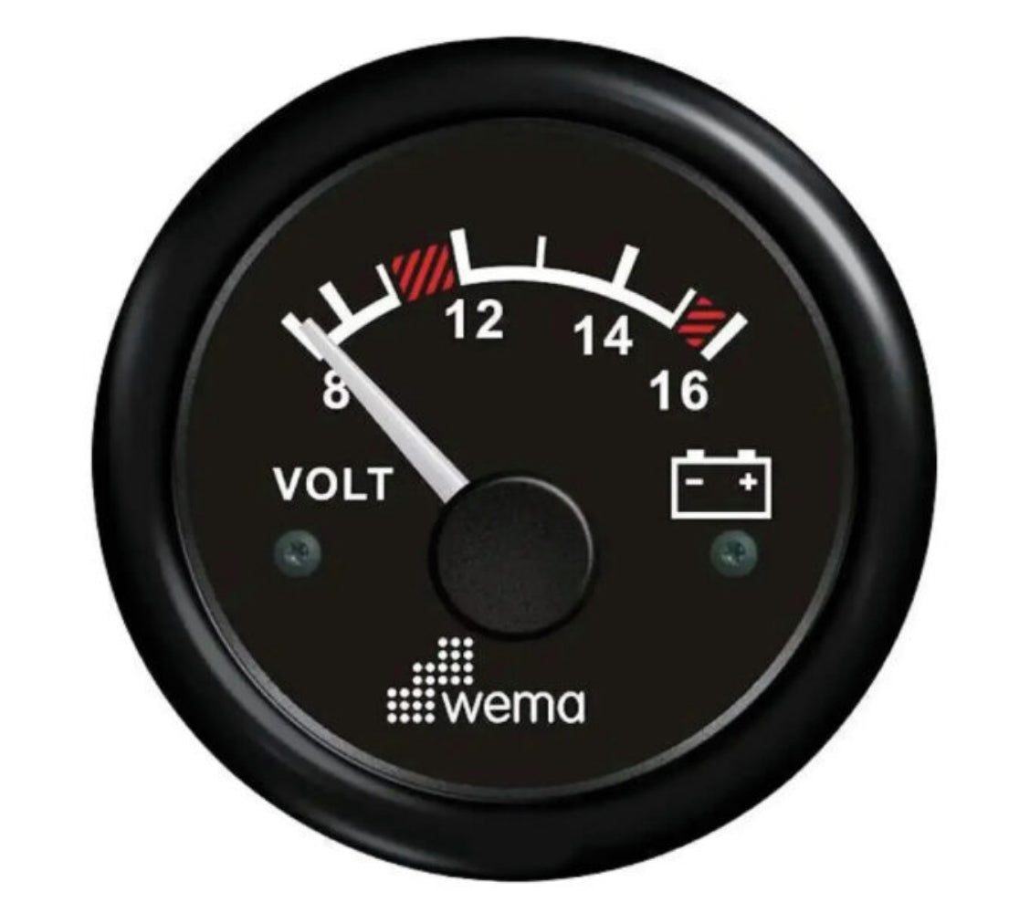 Wema volttimittari 12V musta