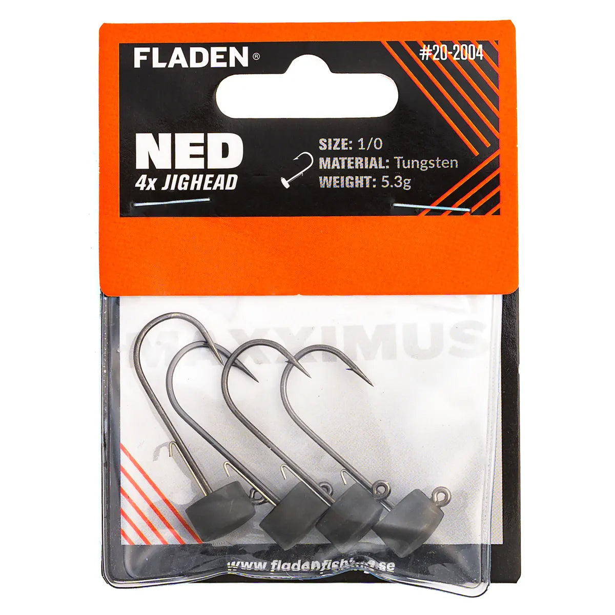 Fladen NED tungsten jigipää 5,3 g 4 kpl/pkt