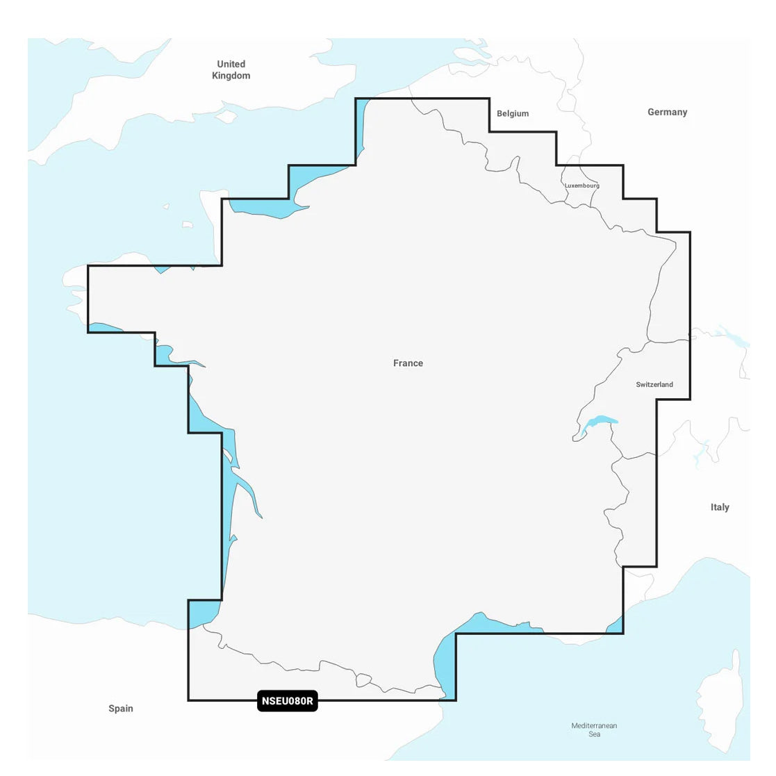 Garmin Navionics+ NSEU080R France, Lakes and Rivers Marine Chart