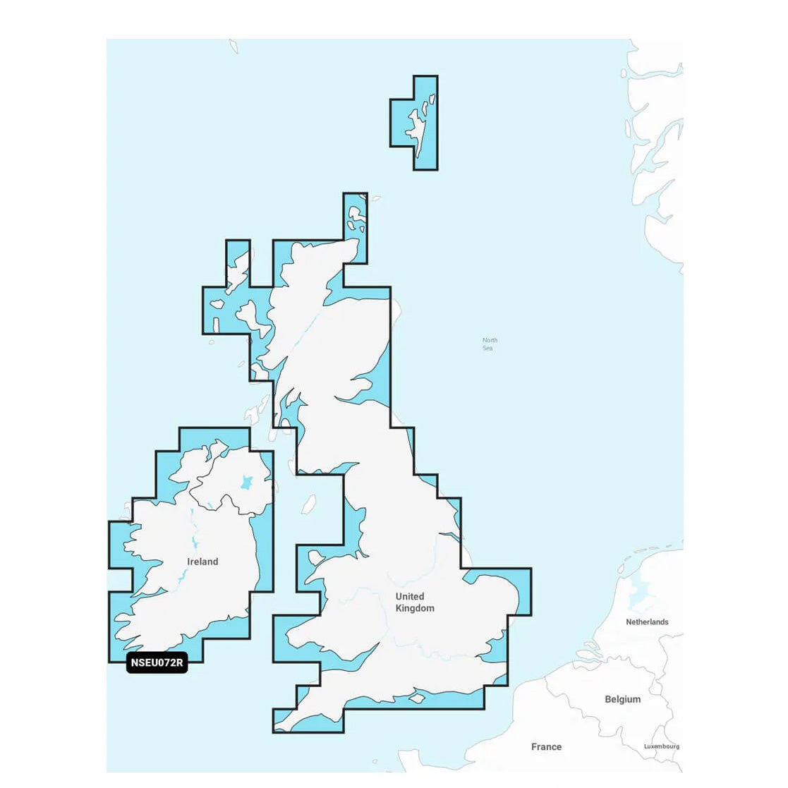 Garmin Navionics+ NSEU072R Yhdistynyt kuningaskunta ja Irlanti, järvet ja joet karttakortti
