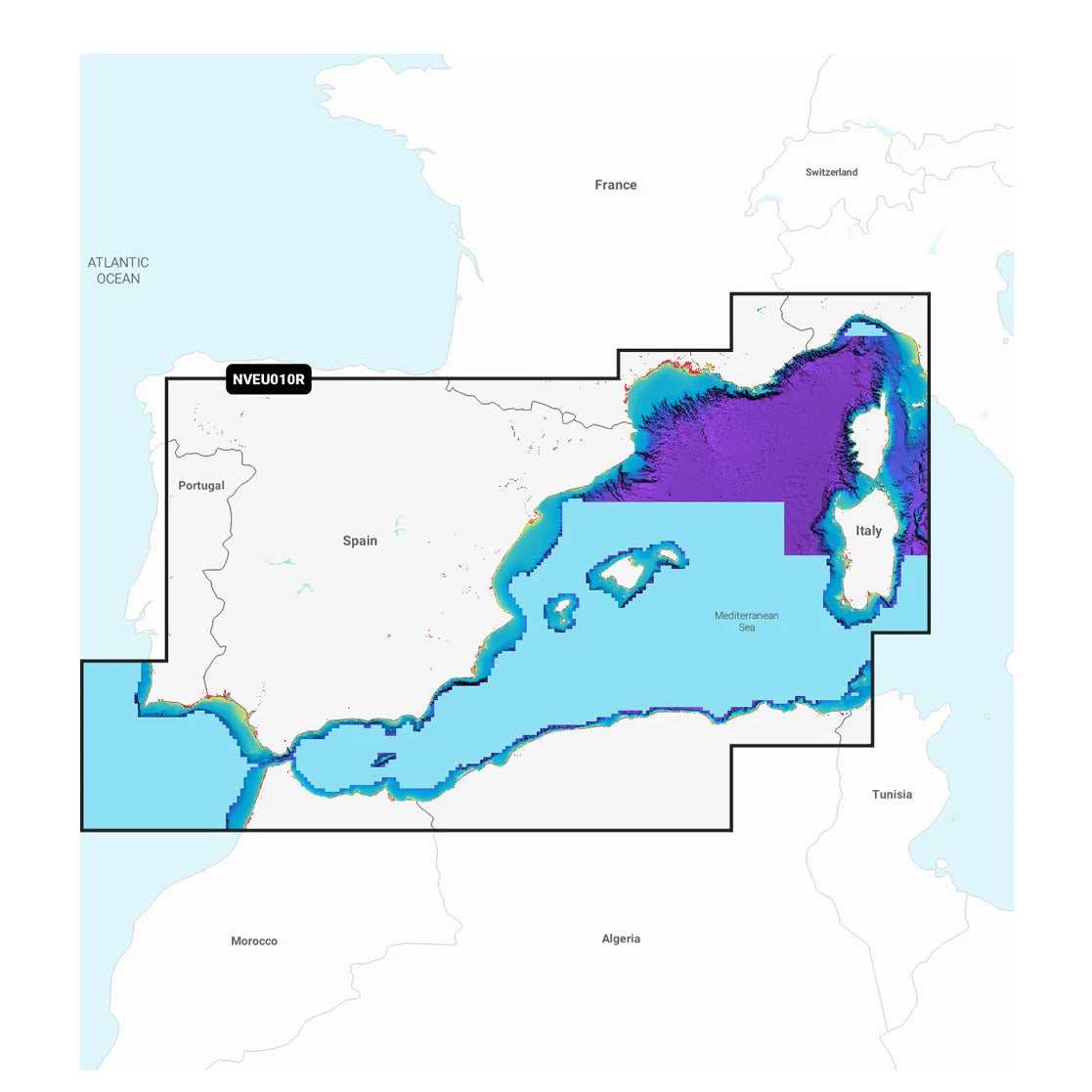 Garmin Navionics Vision+ NVEU010R Spain, Mediterranean Coast Marine Chart