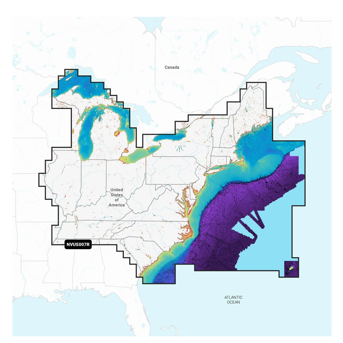 Garmin Navionics Vision+ NVUS007R Eastern USA Marine Chart