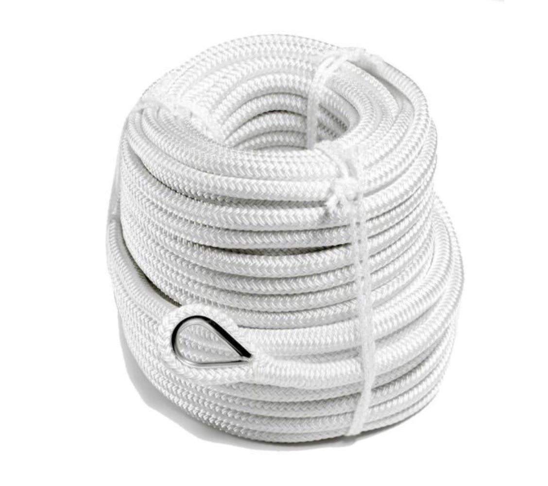 Robline Poseidon ankkuriköysi valkoinen 50 m 16 mm