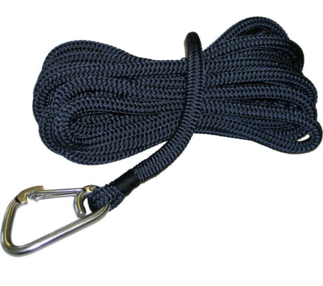 Robline Rio köysi pleissatulla karbiinihaalla 8 m 12 mm
