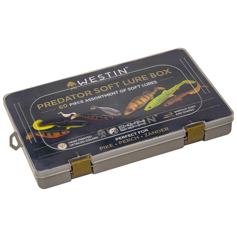 Westin Predator Soft Lure Box betessortiment 60-Pack