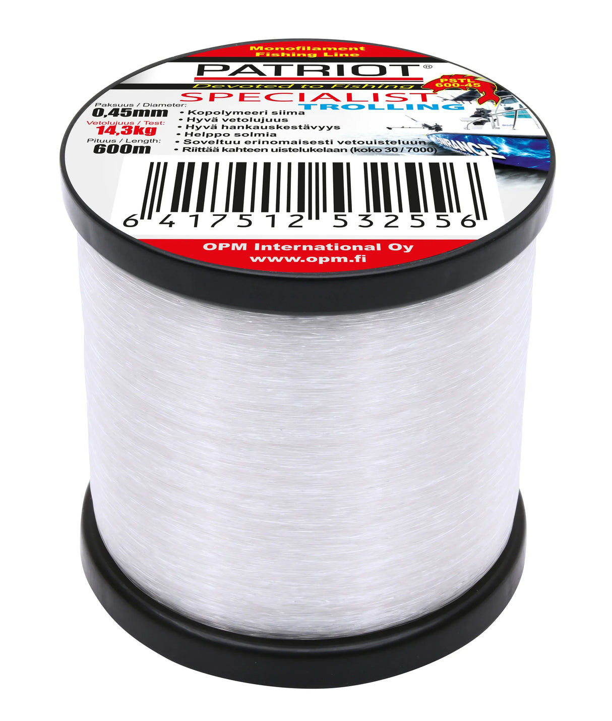Patriot Specialist Trolling monofiilisiima 600 m - Happy Angler