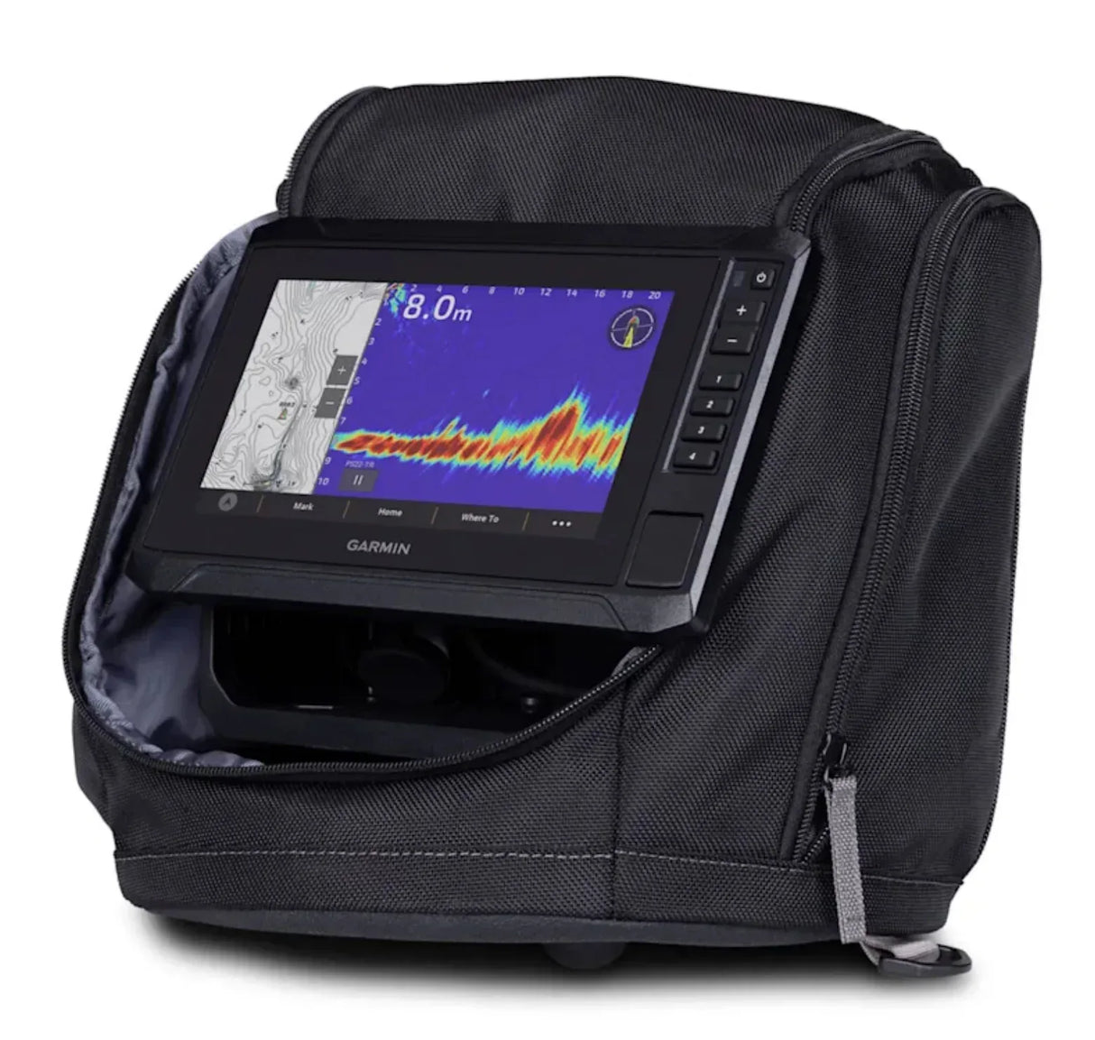 Garmin ECHOMAP UHD2 72sv kannettava yhdistelmälaite + Panoptix PS22-IF pilkkianturi - Happy Angler