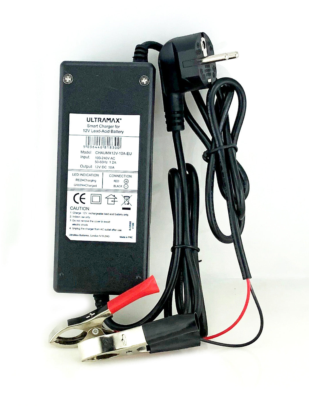Ultramax 12V 10A LiFePo4 litium akkulaturi