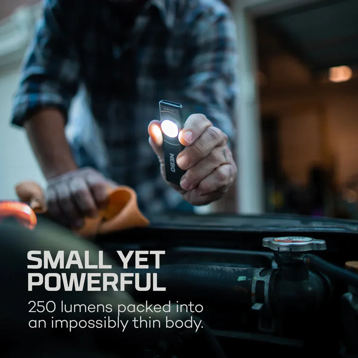 NEBO Slim Mini ladattava taskulamppu 250 lm - Happy Angler