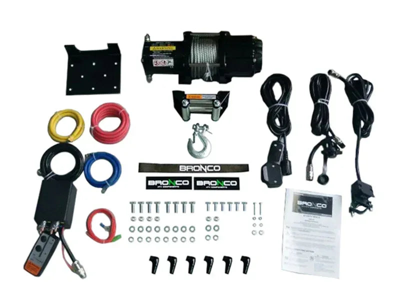 Bronco Gen II Winch 4500 Wire sähkövinssi - Happy Angler