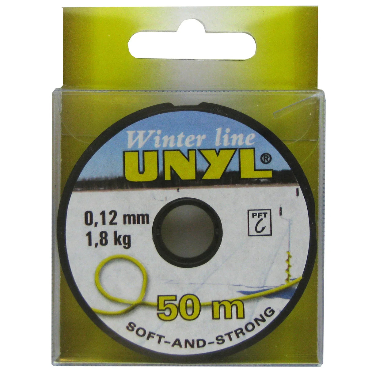 Unyl Winter 50 m keltainen monofiilisiima - Happy Angler