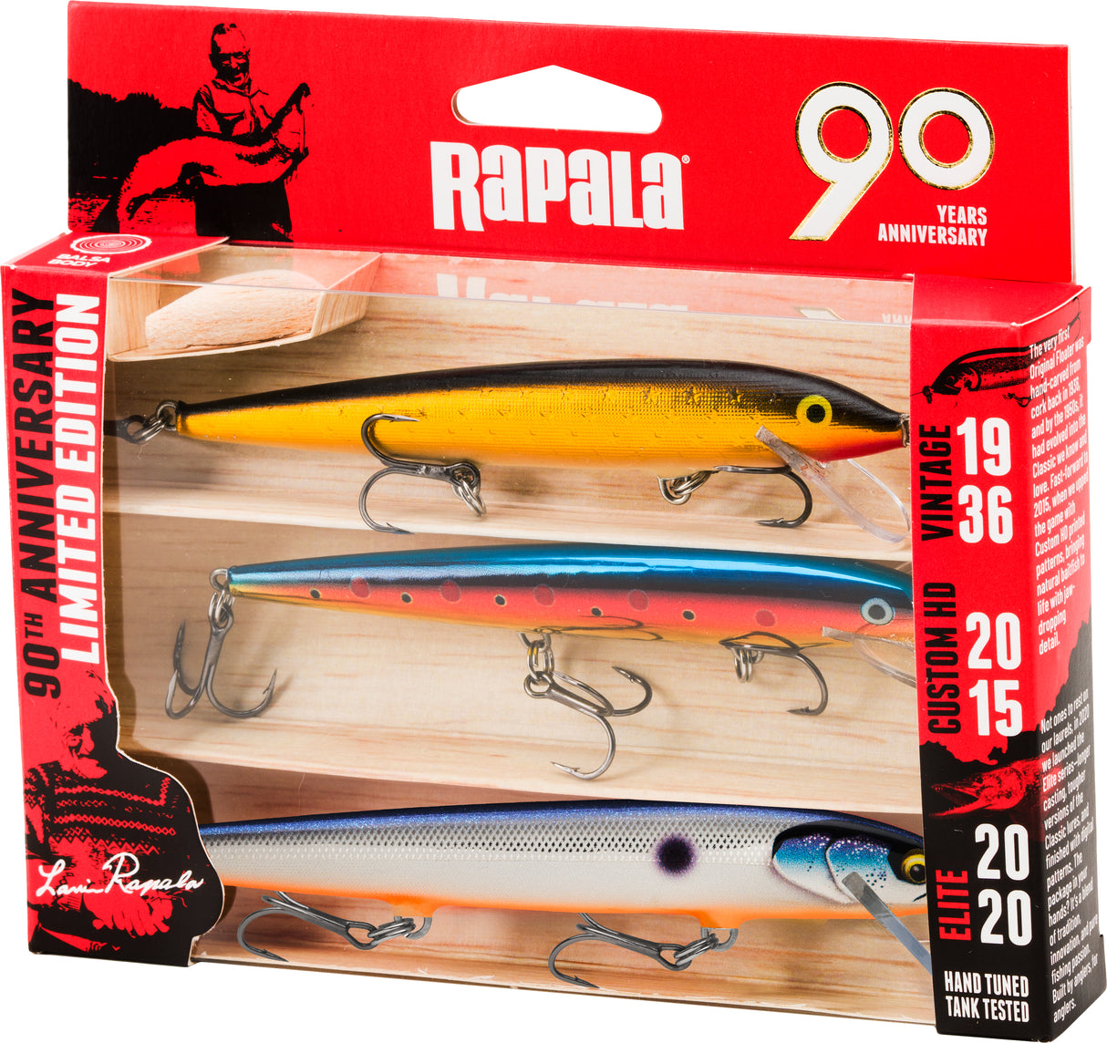 Rapala 90 vuotta R90 Floater Big Naturistic vaappulajitelma 3 kpl/pkt