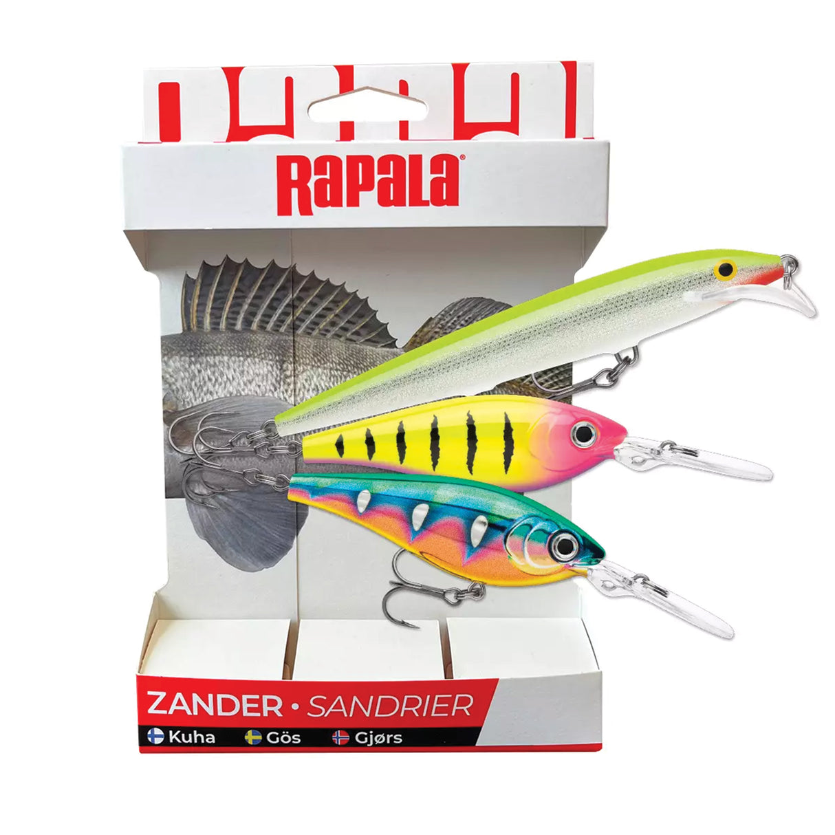 Rapala Essentials Zander Trolling Cloudy 2.0 Lure Assortment