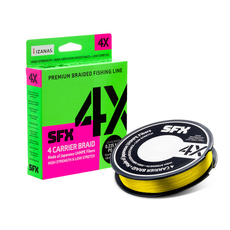 Sufix SFX 4X Braid Hot Yellow 3200 m Braided Line