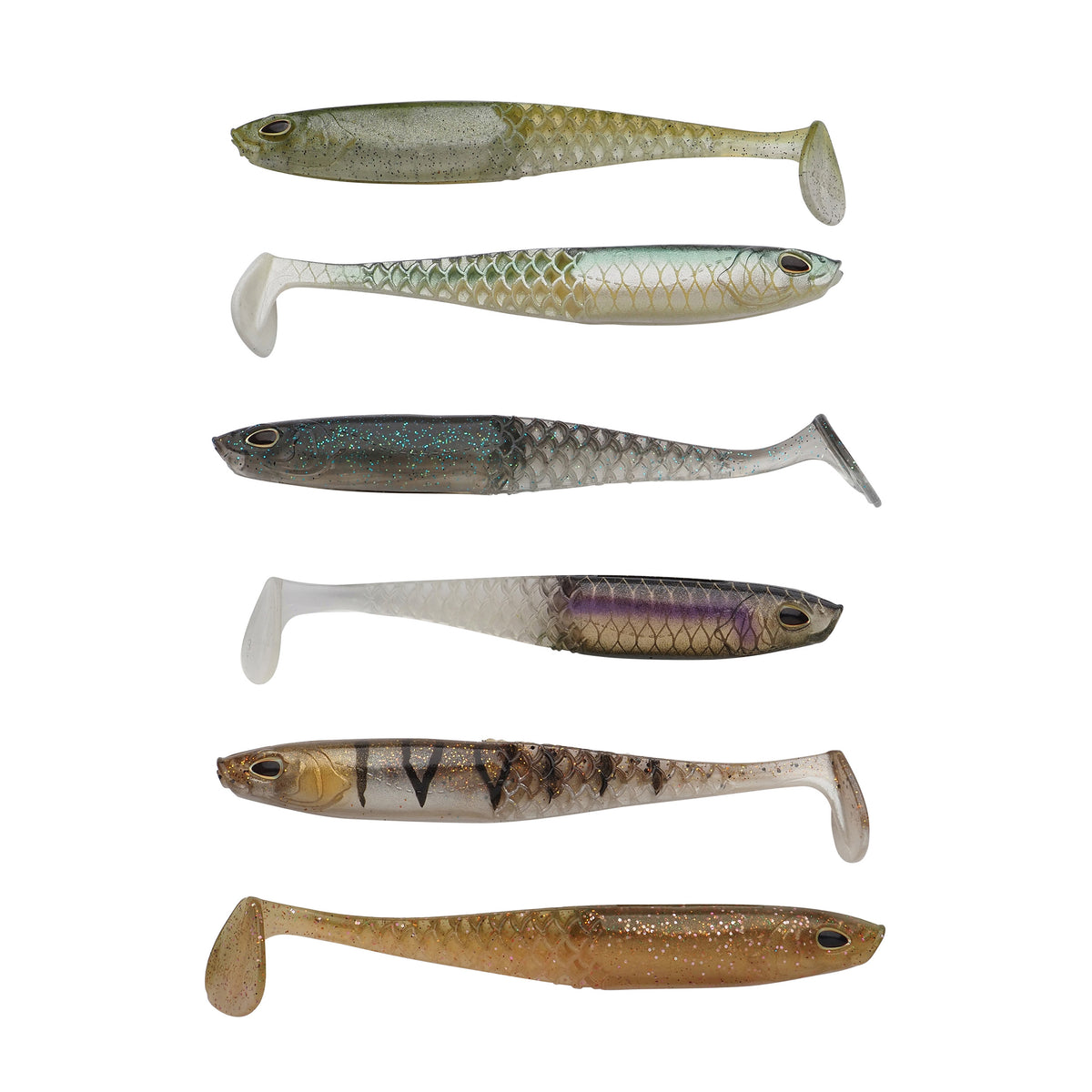 Berkley Cullshad Slim Clear Water Mix 10 cm Jig 6-Pack
