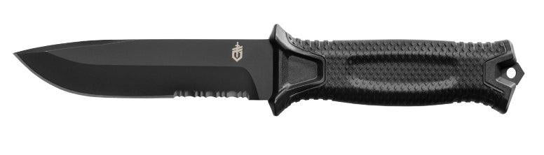 Gerber Strongarm Fixed Serrated Black Knife