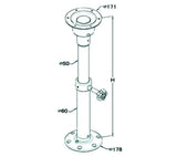 Marinvent säädettävä pöydänjalka - Happy Angler