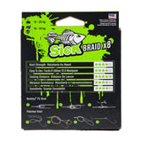 Berkley Sick Braid X8 Flame Green 300 m Braided Line