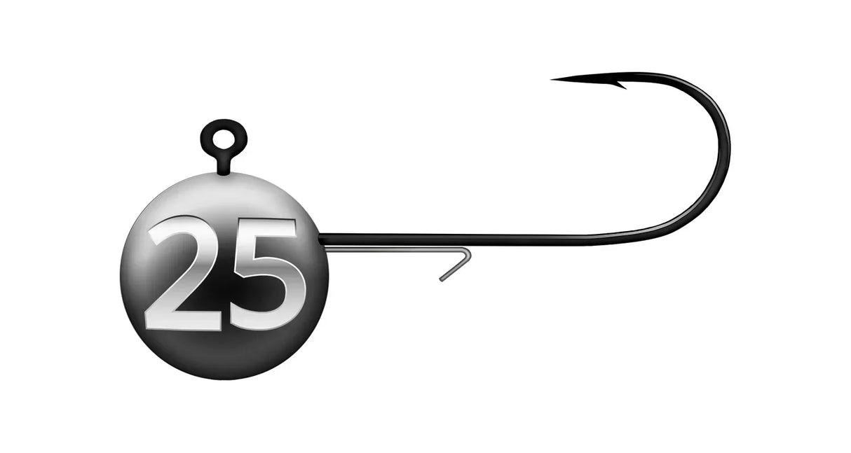 K.P Baits jigipää Round 25 g 3 kpl/pkt - Happy Angler