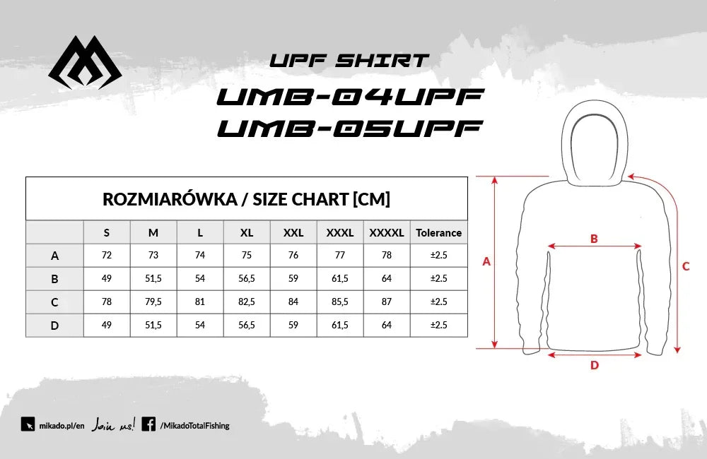 Mikado UPF50+ kalastuspaita hupulla - Happy Angler