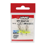 VMC Spy Snap UV Chartreuse Lure Snap w/ Propeller 3-Pack