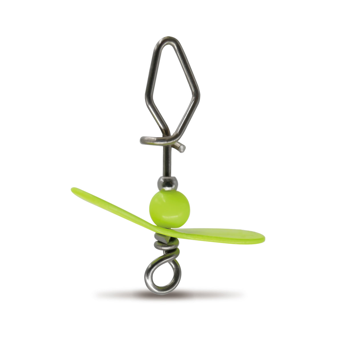 VMC Spy Snap UV Chartreuse Lure Snap w/ Propeller 3-Pack