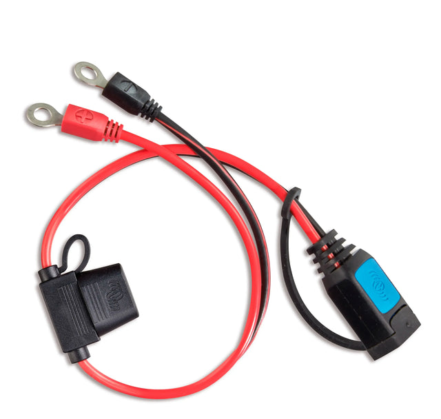Victron M6 rengasliitin sulakkeella Blue Smart IP65 akkulatureihin - Happy Angler