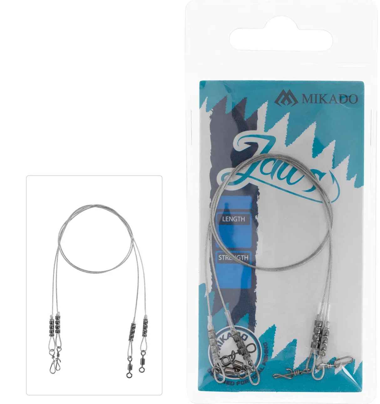 Mikado Jaws Steel peruke 2 kpl/pkt - Happy Angler