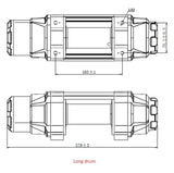 Bronco HDCS Heavy Duty Center Spool 4500 sähkövinssi kaukosäätimellä 2045 kg - Happy Angler