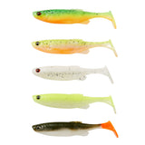 Savage Gear Fat Minnow T-Tail 13 cm Dark Water Mix Jig 5-Pack