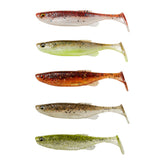 Savage Gear Fat Minnow T-Tail 13 cm Clear Water Mix Jig 5-Pack